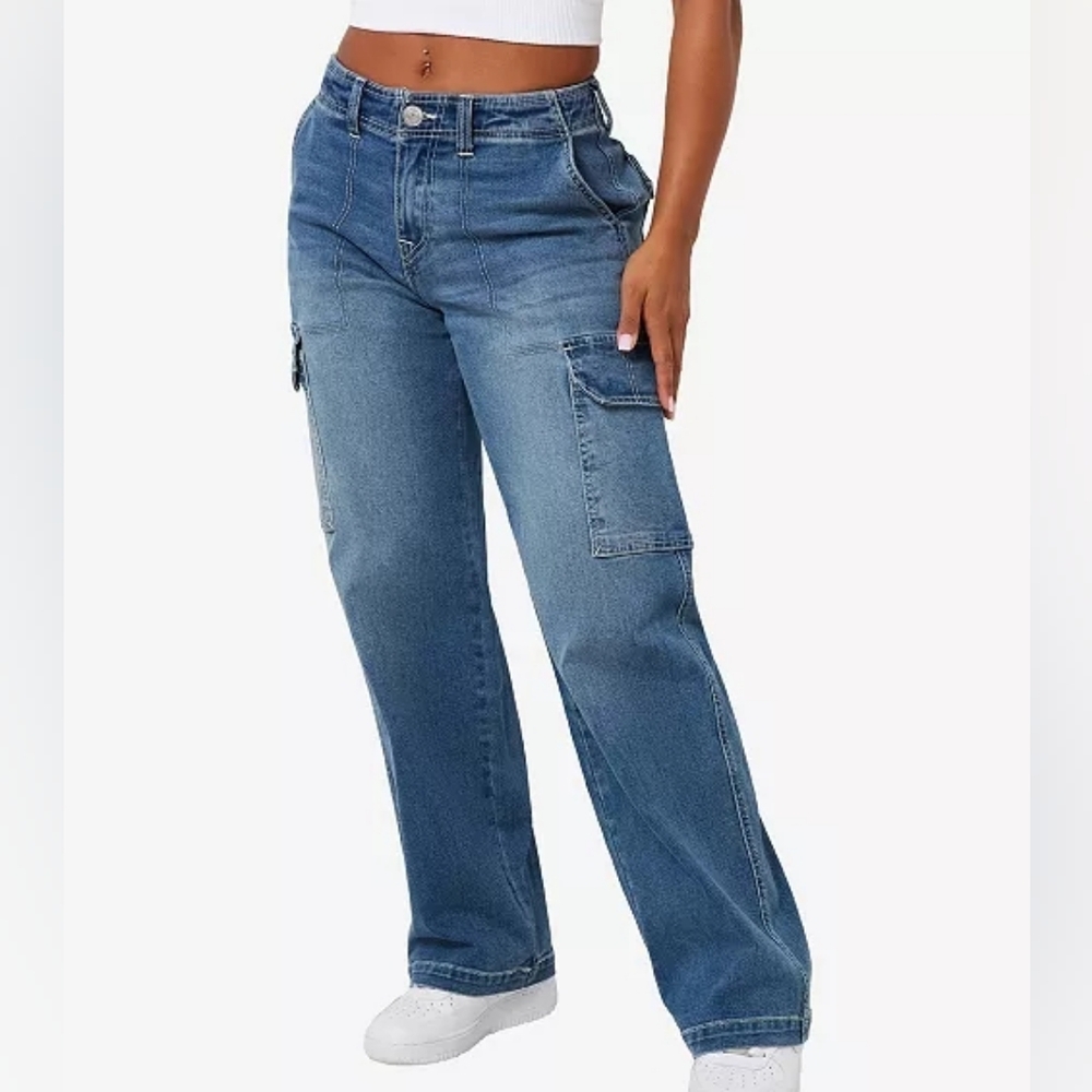 True Religion Cargo Straight Jeans Size 28